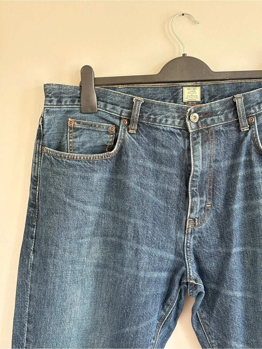J. Crew | Men’s 38W 32L | Dark Wash Denim Jeans | 100% Cotton